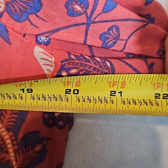 Anthropologie Maeve Abella Floral Butterfly Peplum top - Picture 6 of 8